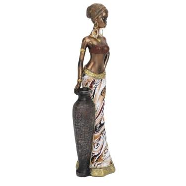 Imagem de Hztyyier Estátua Africana, Escultura de Resina Realista, Arte Impressionante para Decoração de Casa e Escritório (G04173A)