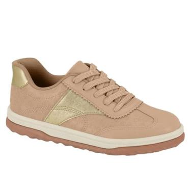 Imagem de Tênis Feminino Beira Rio – Monograma, Leve, Confortável e Estiloso (Bege, BR, Adulto, Numérico, 35)
