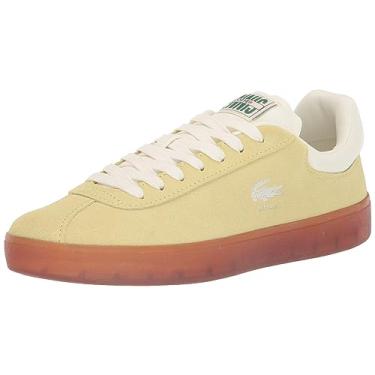 Imagem de Lacoste Tênis masculino Baseshot Lt Grn/Dk Gum9.5, Lt Grn/Dk Gum, 41
