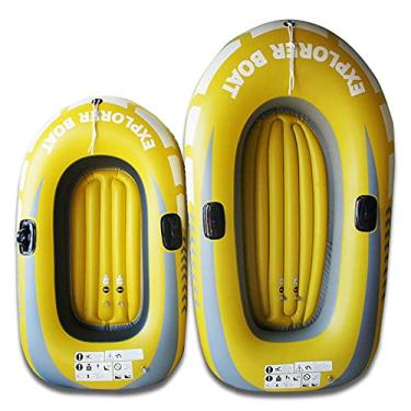 Imagem de Barco de pesca inflável caiaque design engrossado barco inflável multijogador barco de borracha