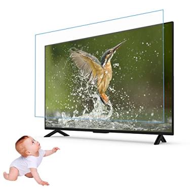 Imagem de uhyOHF Protetor de tela de TV de superfície fosca antirreflexo de 43-65 polegadas, filtro de luz azul e filme à prova de poeira, proteja seus olhos 55 pol. 1221 x 689 mm (65 pol. 1440 x 809 mm