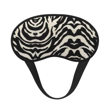 Imagem de Máscara de dormir blackout com estampa de animal zebra, máscara de luz macia, para dormir, meditação, viagem, ioga