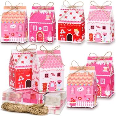 Imagem de Zhanmai 48 caixas de presente para o dia dos namorados, mini caixa de lembrancinha de coração, caixa de presente para festa do dia dos namorados, para festas de fim de ano, biscoitos, petiscos