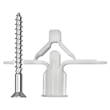 Imagem de Sfor | Bucha Fly 2 Nylon + Parafuso Madeira Philips 4,2x55 | 15 Peças | Bucha para Placa de Gesso, Drywall, Forro e Teto de Gesso