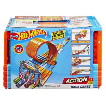 Imagem de Hot Wheels Pista Action Race Crate - Gkt87 - Mattel