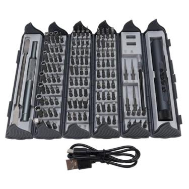 Imagem de Fabater Conjunto Abrangente de Chave de Fenda Elétrica, Kit de Ferramentas de Reparo de Liga de Aço Resistente para Eletrônicos, Computadores, Telefones Celulares, Compacto e Portátil