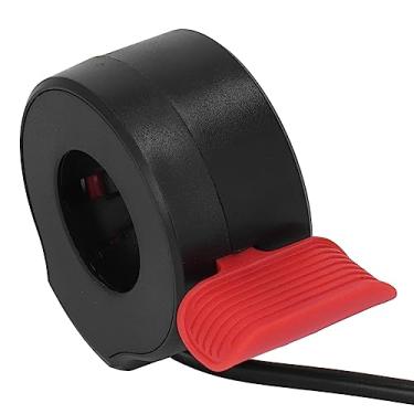 Imagem de KIMISS Acelerador de Polegar para Scooter Elétrica - Acelerador e Freio de Controle de Velocidade Com Fio de 1,6 M, Vermelho 130X, Sensível, Plástico ABS, Fácil Instalação
