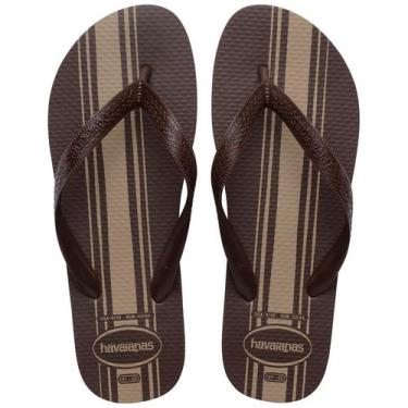 Imagem de Chinelo Masculino Havaianas Color Essential Coleção 2025, Café, 41/42
