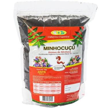 Imagem de Minhocuçu Húmus De Minhoca Fert Organico Ecocert - 5 Kg - Ophicina Org