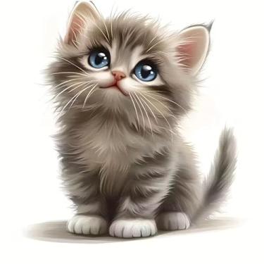 Imagem de A Squatting Cat PVC Vinil Decalques de Carro Adesivos Impermeáveis Decalques Autoadesivos para Carros, Laptops, Caminhões, Motocicletas Parede Janela Bagagem Capa Arranhão Porta Decoração Adesivo