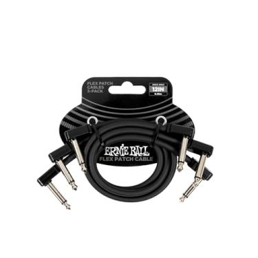 Imagem de Ernie Ball Flex Patch Cable 12in - Black - 3 Pack