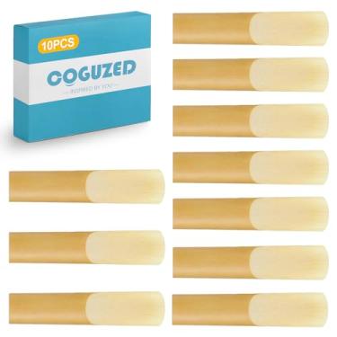 Imagem de CoguZed Pacote com 10 palhetas de saxofone alto, força 2,5 - corte tradicional para tom rico e resposta consistente - ideal para estudantes e jogadores intermediários