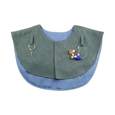 Imagem de Ｂｅｓｇａ Parrot Anti Scratch ombro Protetor, xale, guarda, treinamento de faixas de pássaros com capa de capa para pistas de fralda para, Cinza Azulado