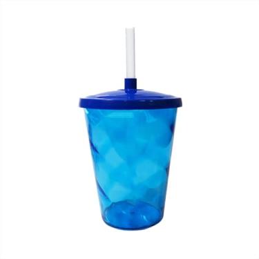 Imagem de Kit 20 Unidades Copo Twiste Colorido Para Festa Personalizar 500ml Acrílico (Azul)