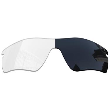 Imagem de Acefrog Lentes de reposição polarizadas de 1,5 mm para óculos de sol Oakley Radarlock Path OO9181, material atualizado, resistente a impactos, Eclipse Grey Photochromic-pc-np, One Size