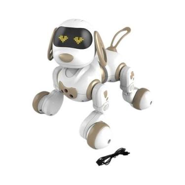 Imagem de Brinquedo Interativo De Cão Robô RC Com Comando De Voz, Sensibilidade 