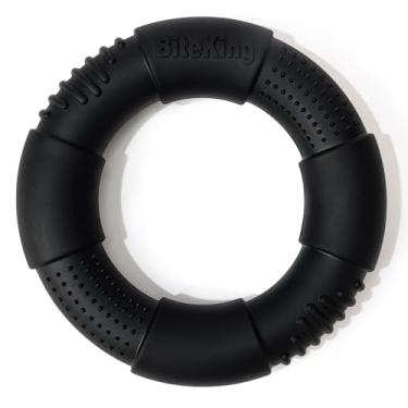 Imagem de BiteKing Anel de borracha natural para cães mastigadores grandes e agressivos - Substituição vitalícia - Brinquedo de puxar indestrutível para raças grandes - Brinquedo durável para mastigar cães