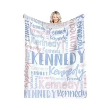 Imagem de Cobertor De Flanela Personalizado Em 30 Cores Para Meninas, Meninos, B