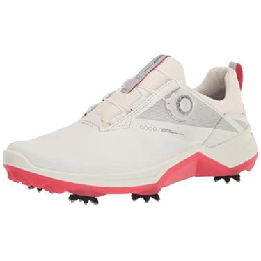 Imagem de ECCO Tênis de golfe feminino Biom G5 Boa Gore-tex impermeável, Branco, 9-9.5