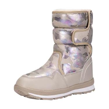 Imagem de Botas femininas modernas, casuais, combina com tudo, doce, legal, super elegante, tendência de viagem de inverno, com cadarço, salto médio na panturrilha para mulheres, Caqui, 36
