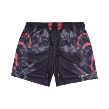 Imagem de Bermuda Casual Masculina Estampada Em 3D De Secagem Rápida E Respiráve