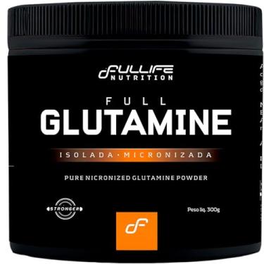 Imagem de Fullife Nutrition, Full Glutamine, Glutamina isolada e micronizada, Sabor natural, Sem açúcar, Pote, 300 gramas • 60 Doses