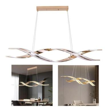 Imagem de Lustre Luminaria Pendente DNA Molecular 76W Led Espiral Moderno Decora