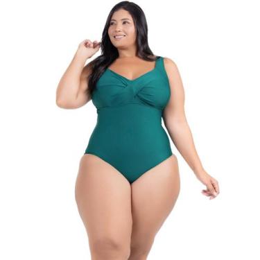 Imagem de Maio Body Acinturado Plus Size Modela Cintura Liso Casual - HYPE MODAS