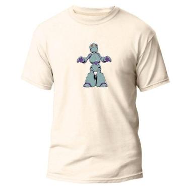Imagem de  Camiseta Basica Algodão Premium Estampa Digital Robô Roxo - Pavesi, O