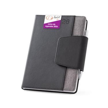 Imagem de Agenda 2026 Phoenix Média A5 Bolso Frontal com Caneta TopGet (Cinza)