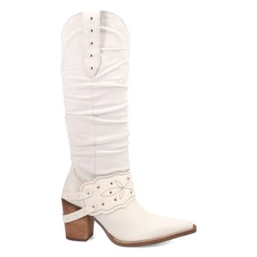 Imagem de Dingo Bota feminina Grit N' Grace Western, branca, 11, Branco, 11