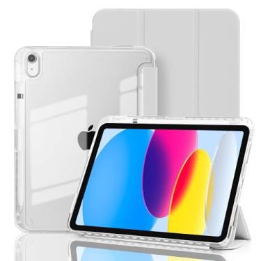 Imagem de Capa inteligente para iPad mini 7 A17 Pro 2024/iPad Mini 6 2021 8,3 polegadas iPad mini 7ª/6ª geração, capa traseira rígida para iPad mini 21.1 cm 7ª geração A2995/A2996/A2993/6ª geração A2567 A2568