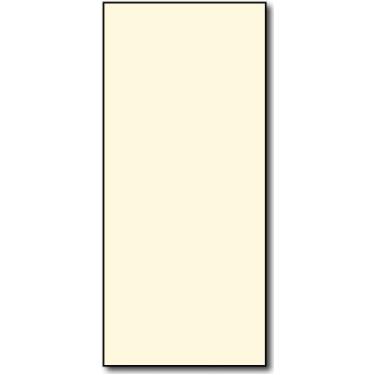 Imagem de Cartões de notas de negócios creme 10,8 cm x 28 cm - 250 cartões em branco - para agradecimento, menus, publicidade, casamento, bares e restaurantes