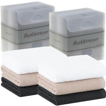 Imagem de Jogo Pano De Copa Buddemeyer 3pç Gourmet Branco/Bege/Grafite