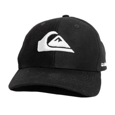 Imagem de Boné Quiksilver Aba Curva Decades SM26 Preto, Preto, Único