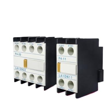 Imagem de F4-11 22 31 40 LA1-DN22 LA1-DN11 Bloco de contator auxiliar o contato auxiliar para contator CA CJX2 LC1-D 4 polos (cor: F4-04)