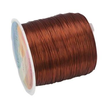 Imagem de 100m/rolo fio de cobre 0.3/0.4/0.5mm cabo de miçangas diy para fazer j