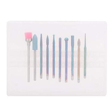 Imagem de SIWOTED 10 peças conjunto de brocas elétricas para unhas manicure pedicure acessório polidor de unhas