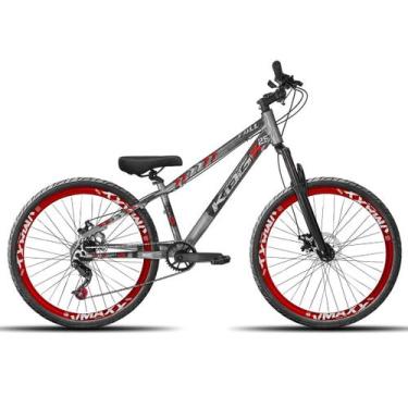 Imagem de Bike KOG Freeride 7V Aro Vzan Vmaxx 26 Disco Tipo Viking X25 Grafite e