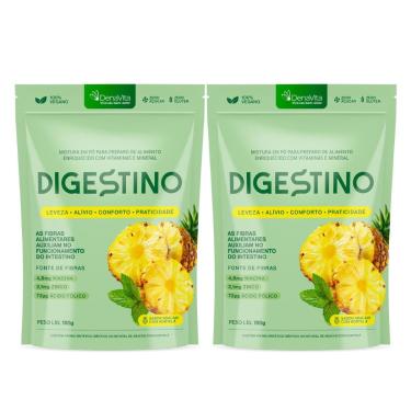 Imagem de Kit 2x Digestino em Pó Denavita, Suplemento com Extratos Naturais e Vitaminas, Lançamento-Unissex