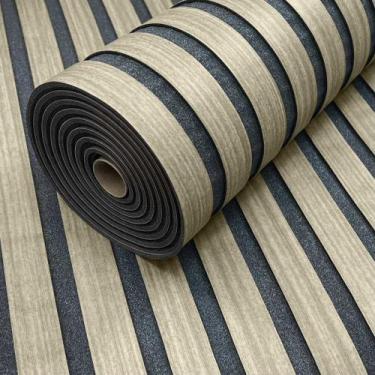 Imagem de Placa Adesiva Flexível para Parede Painel Ripado Carvalho Fumê 58x300c