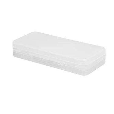 Imagem de Generic Caixa de Armazenamento Portátil Durável para 4 Cartas, Branco Transparente para Amantes de Jogos, Material PP 3,0x1,3x0,6in (Caixa de quatro cartões branco transparente)