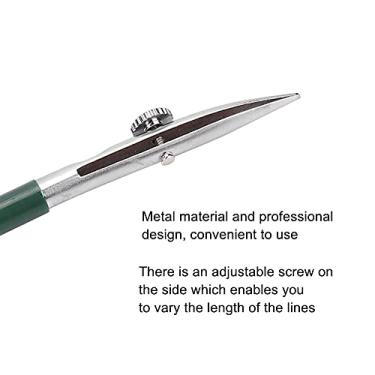 Imagem de AYNEFY Caneta de Mascaramento de Linha Multifuncional, Ferramenta de Régua de Metal para Artistas, Linhas Ajustáveis ​​para Pintura e Quadrinhos (118 (médio))