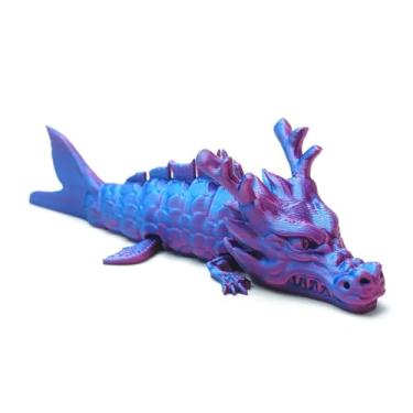 Imagem de Arowana impresso em 3D, brinquedos fidget , animais misteriosos articulados flexíveis, presente surpresa para festival, decoração de estatuetas domésticas, decorações de mesa executiva (RB)