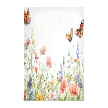 Imagem de xigua Conjunto de 1 panos de prato de cozinha florais florais em aquarela, toalhas de cozinha de secagem rápida macias e altamente absorventes para limpeza de pratos e limpeza à mão, 71 x 45 cm