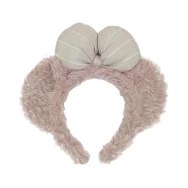 Imagem de Tiara De Pelúcia Com Laço De Bolinhas Do Mickey Mouse E Minnie, Acessó