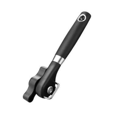 Imagem de Abridor De Latas Manual Robusto Em Aço Inoxidável Com Cabo Confortável