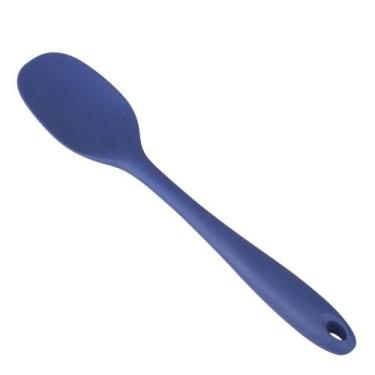 Imagem de Espátula Colher de Silicone Cazza Easy Azul
