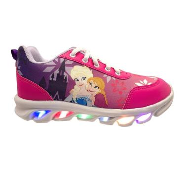 Imagem de Tênis Infantil Meninas Personagem Luzinha Led Frozen KidStar-Feminino
