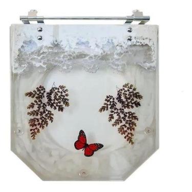 Imagem de Tampa de Vaso Acrílico Decorada Atrium Branco Vaso Incepa